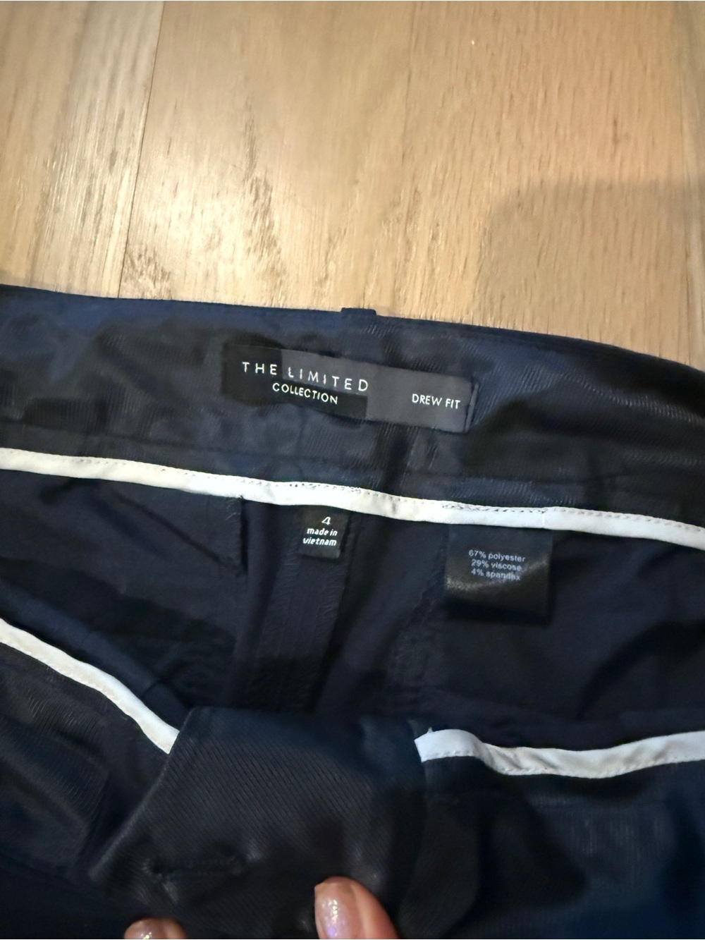 The Limited Navy Straight Leg Dress Pants - Picture 3 of 5
